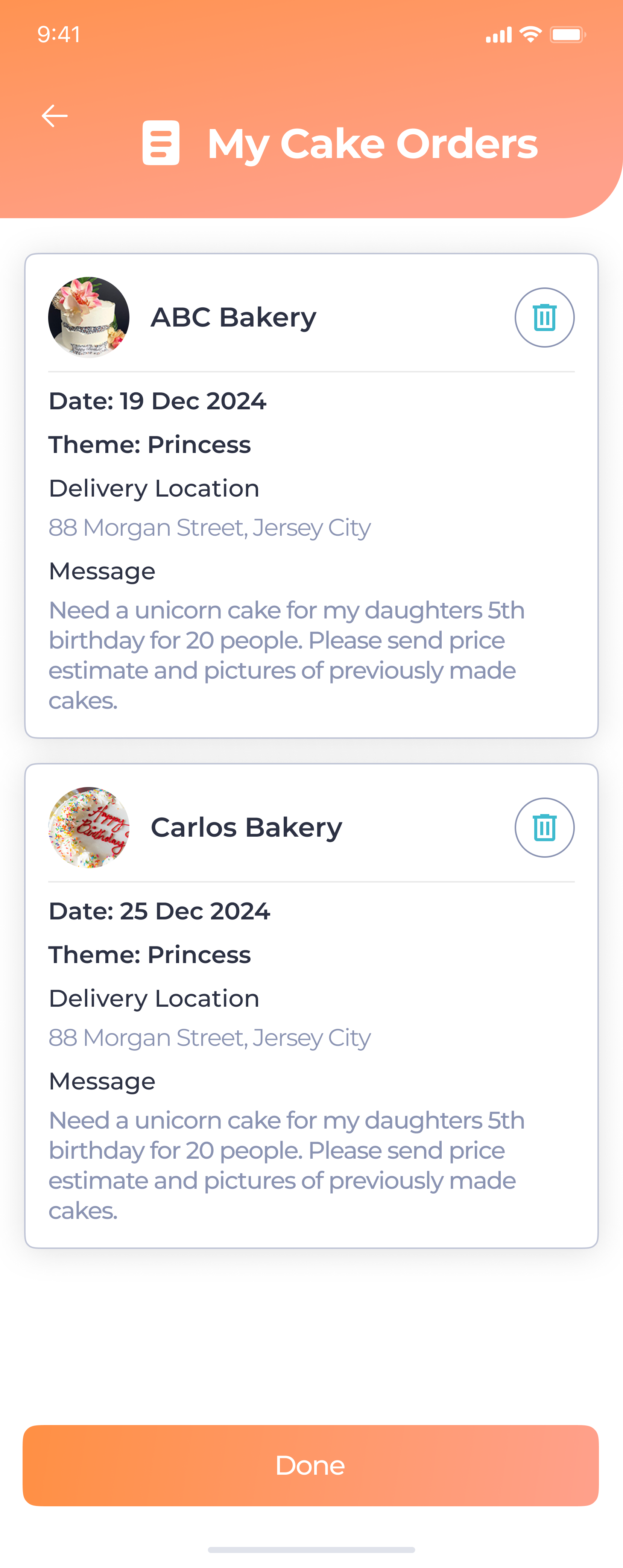 My Cake Orders
