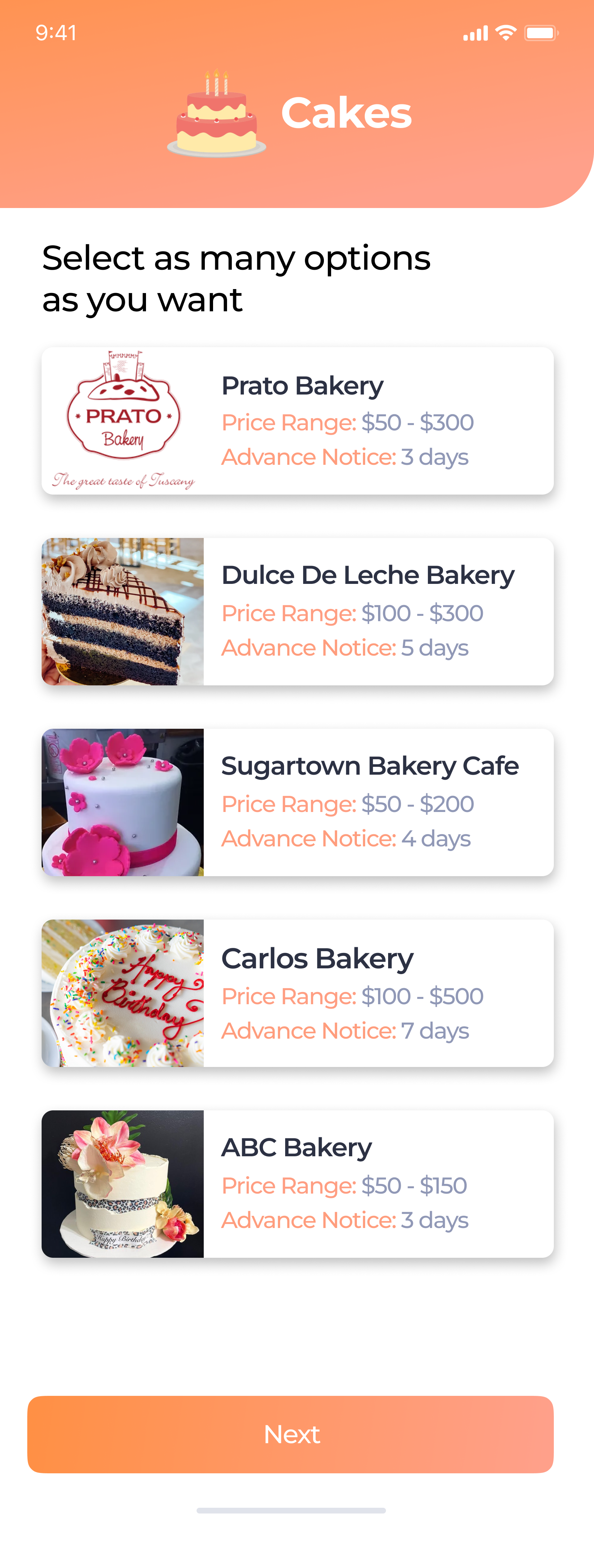 Party Options